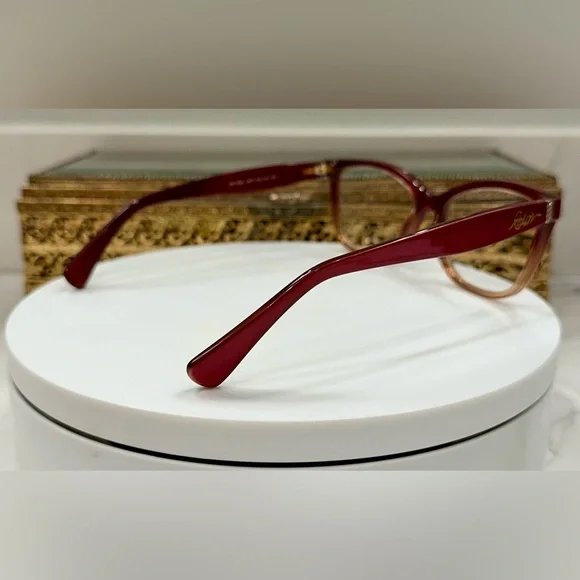 Ralph Lauren - Metallic Magenta/Peach Ombré- Rx Eyeglass Frames, VGUC w/ RL Case - Picture 5 of 16